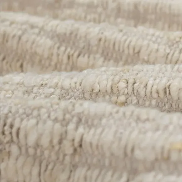 Striped Boucle Rug - Natural, Wool