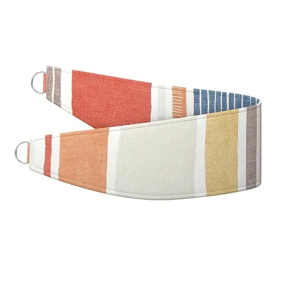 Striped Curtain Tieback - Burnt Orange