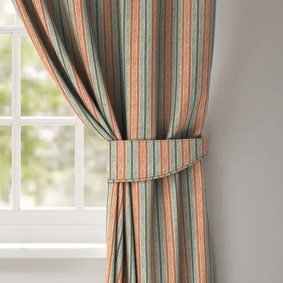 Striped Curtain Tieback - Henna