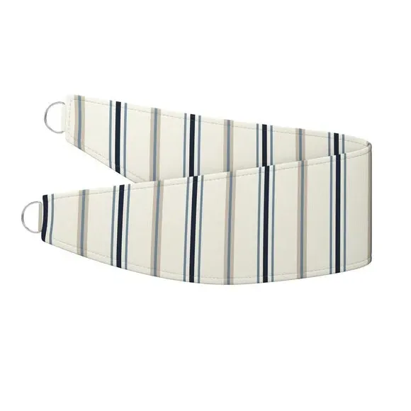 Striped Curtain Tieback - Navy, Cotton