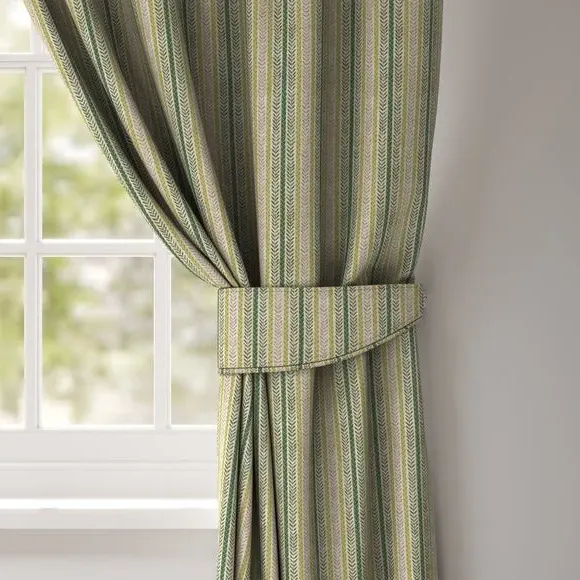 Striped Curtain Tieback - Sage