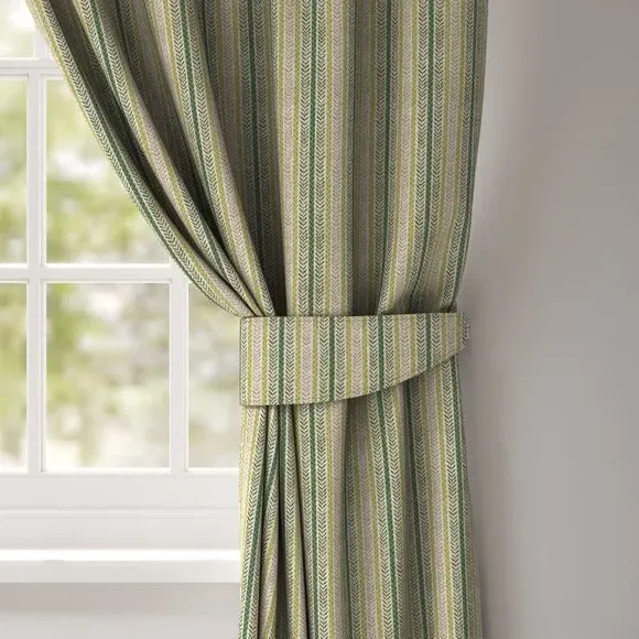 Striped Curtain Tieback - Sage