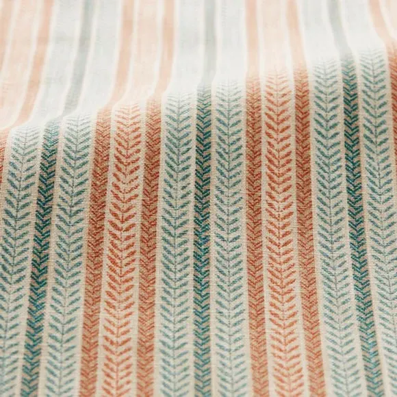 Striped Cushion Cover - Henna