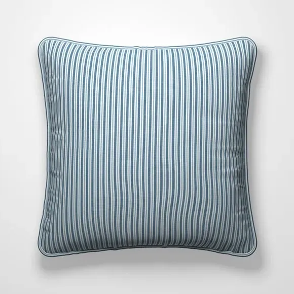Striped Cushion Cover - Indigo, Cotton