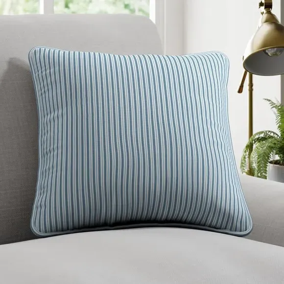 Striped Cushion Cover - Indigo, Cotton