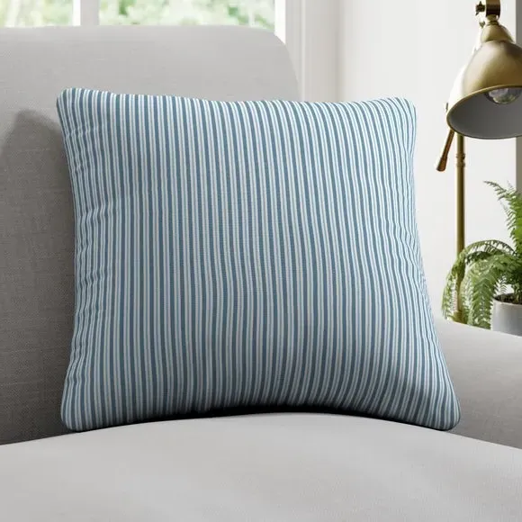 Striped Cushion Cover - Indigo, Cotton image