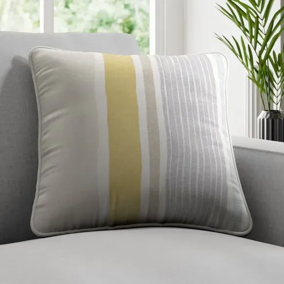 Striped Cushion Cover Made to Order - Ochre