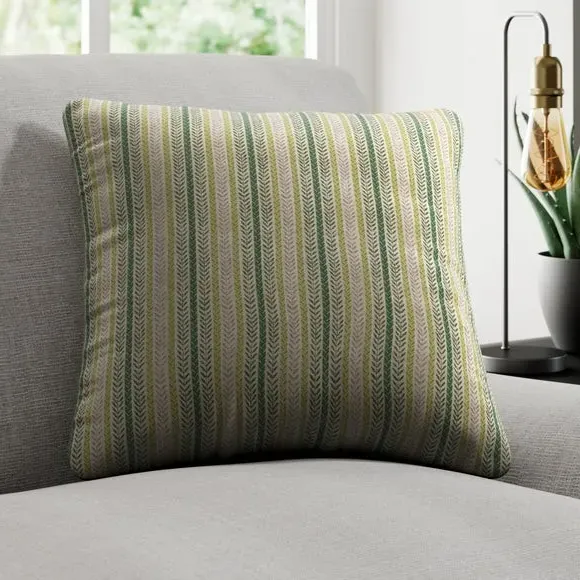 Striped Cushion Cover - Sage