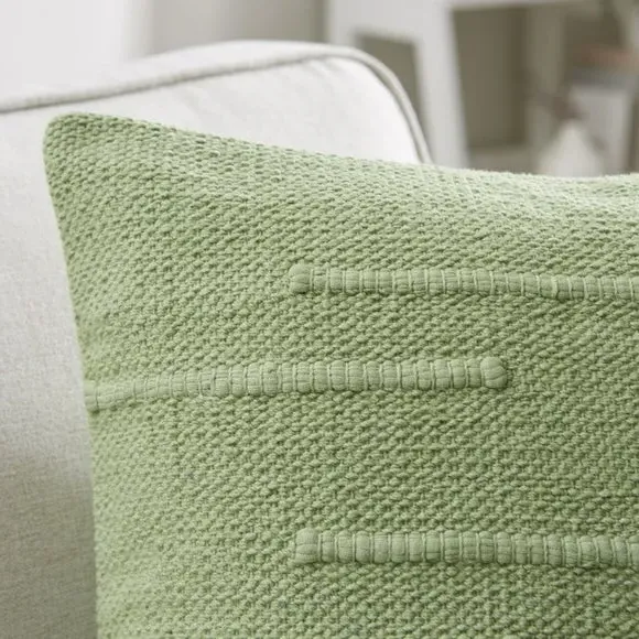 Striped Cushion with Removable Cover - Catkin