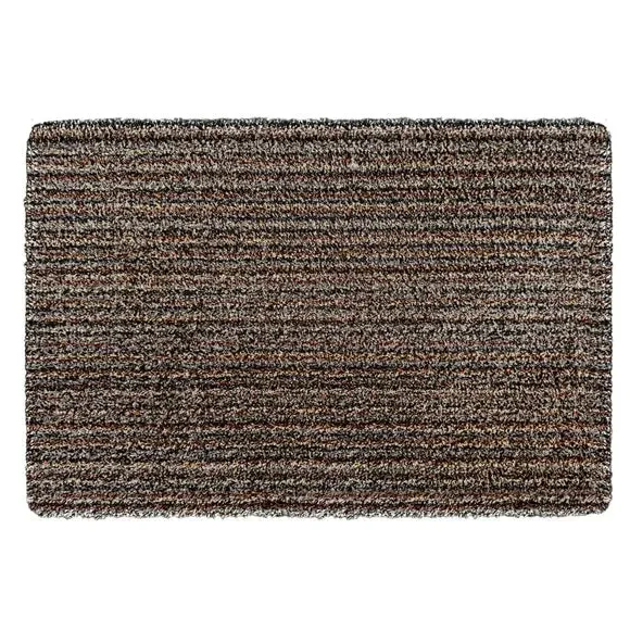Striped Doormat Washable - Grey, Cotton