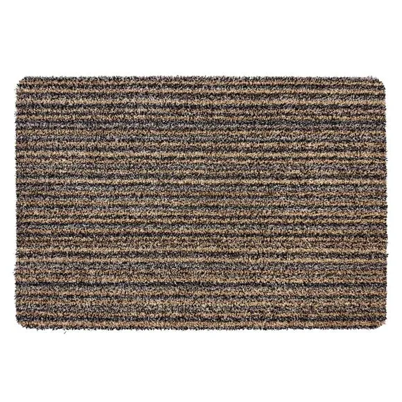 Striped Doormat Washable - Natural, Cotton