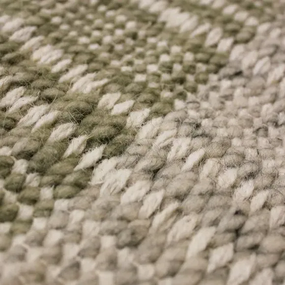 Striped Flatweave Rug - Natural, Wool