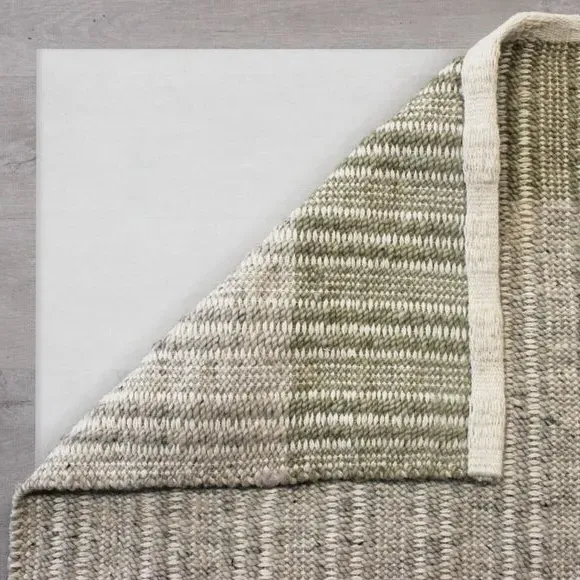 Striped Flatweave Rug - Natural, Wool