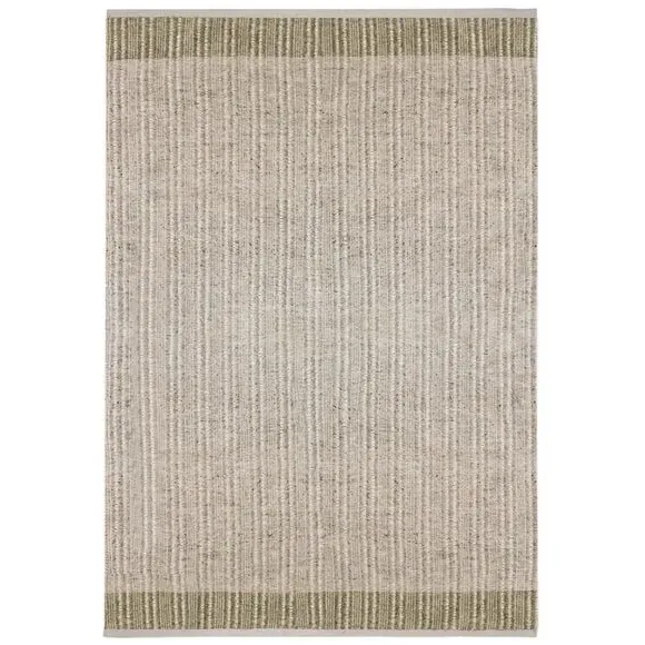 Striped Flatweave Rug - Natural, Wool