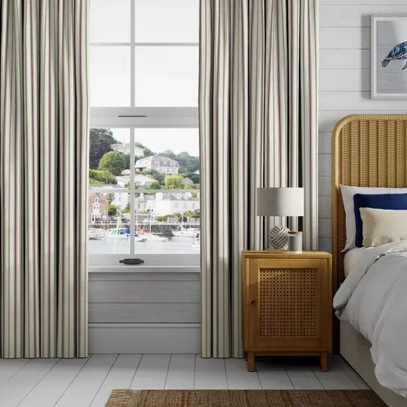 Striped Made to Measure Curtains - Multi, Cotton