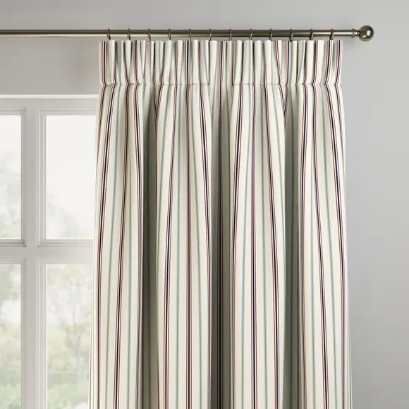 Striped Made to Measure Curtains - Multi, Cotton