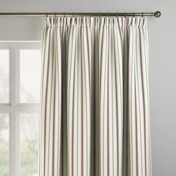 Striped Made to Measure Curtains - Multi, Cotton