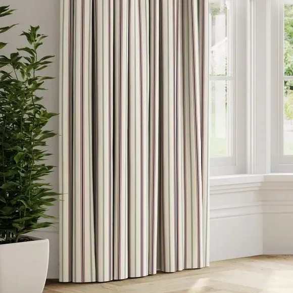 Striped Made to Measure Curtains - Multi, Cotton image