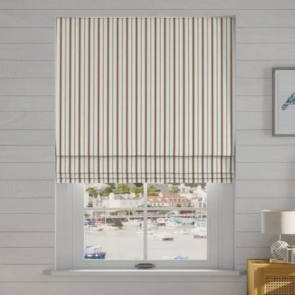 Striped Roman Blind Made to Measure - Multi, Cotton image