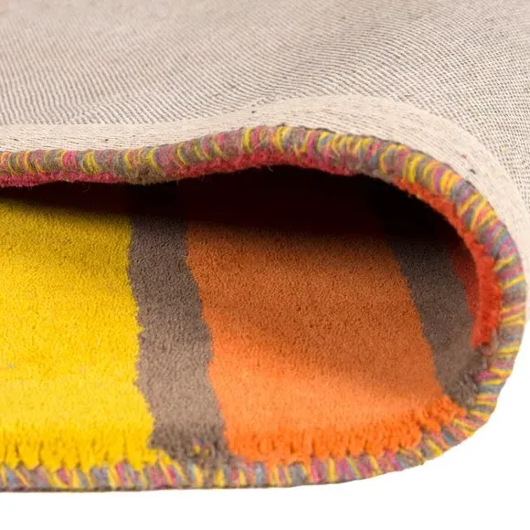 Striped Rug - Multicoloured, Wool
