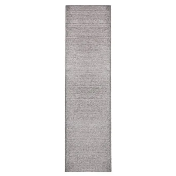Striped Runner Rug Machine Washable - Grey
