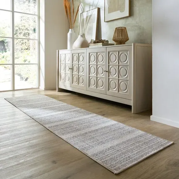 Striped Runner Rug Machine Washable - Mono