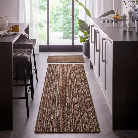 Striped Runner Rug Washable - Candy, Cotton
