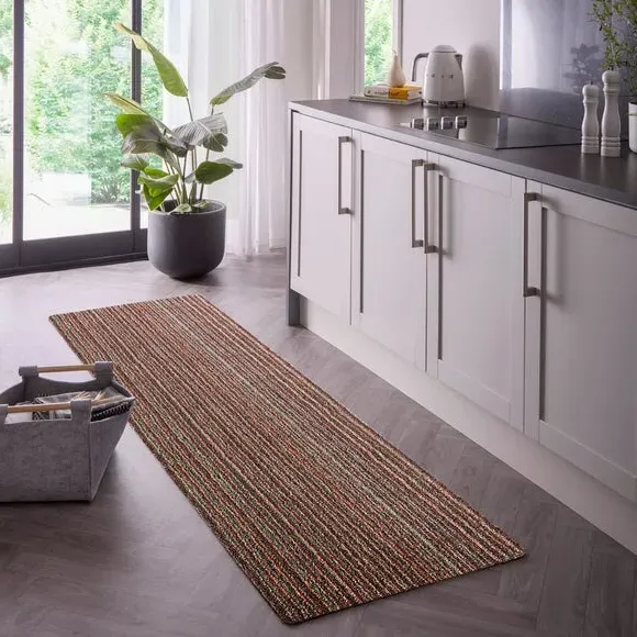 Striped Runner Rug Washable - Candy, Cotton