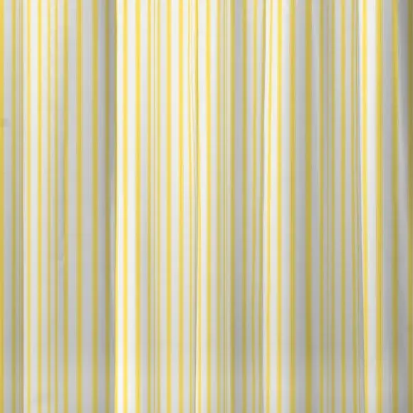 Striped Shower Curtain - Yellow, Polyester