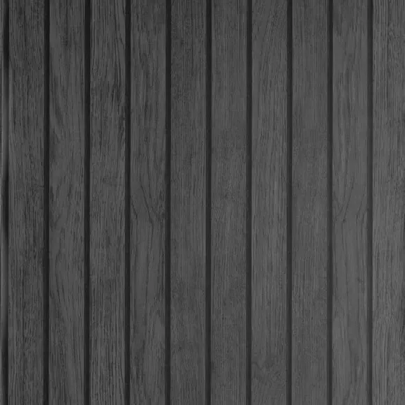 Striped Slat Panel Wallpaper - Black
