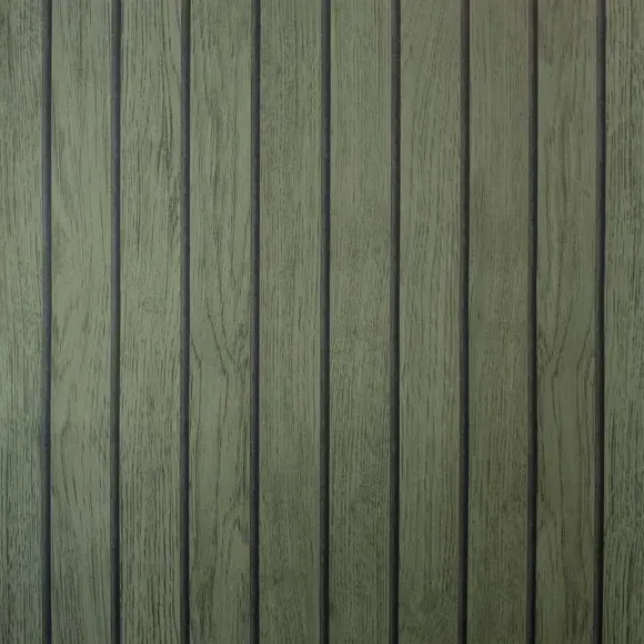 Striped Slat Panel Wallpaper - Green