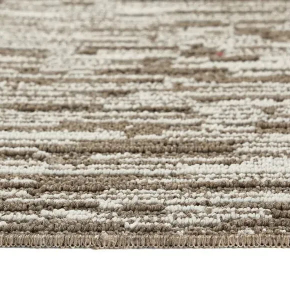 Striped Stair Runner with Anti-Slip - Natural