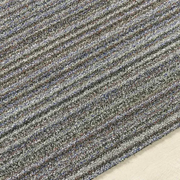 Striped Utility Mat Washable - Blue, Cotton