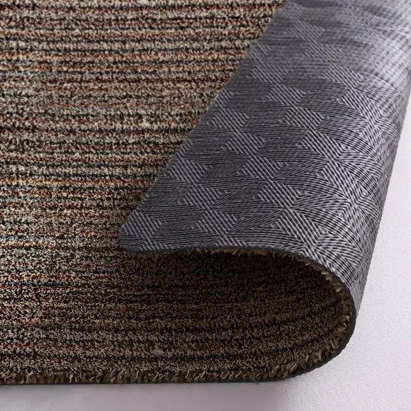 Striped Utility Mat Washable - Grey, Cotton