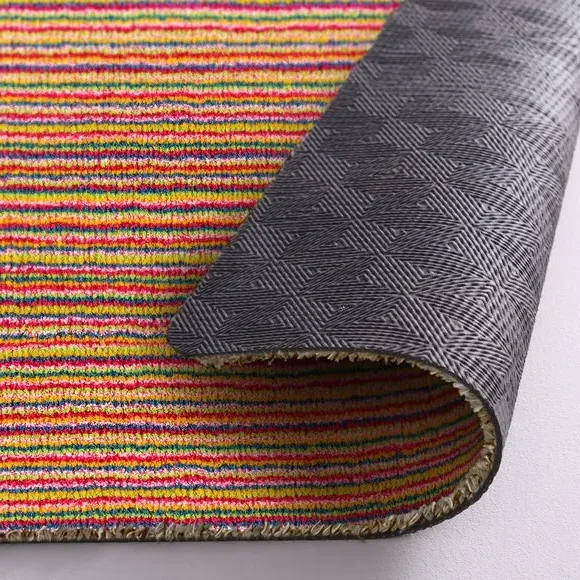 Striped Utility Mat Washable - Multi, Cotton