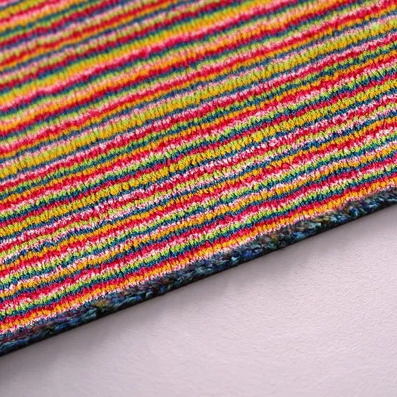 Striped Utility Mat Washable - Multi, Cotton