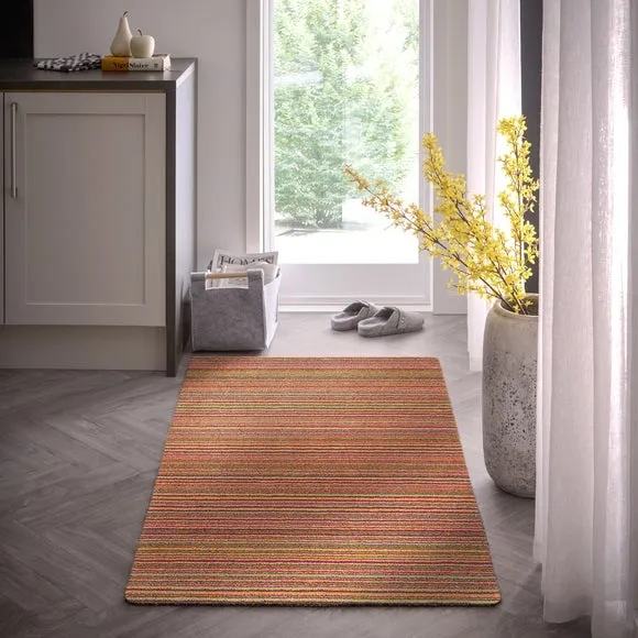 Striped Utility Mat Washable - Multi, Cotton