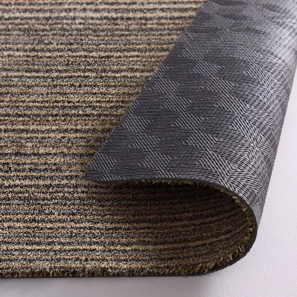 Striped Utility Mat Washable - Natural, Cotton