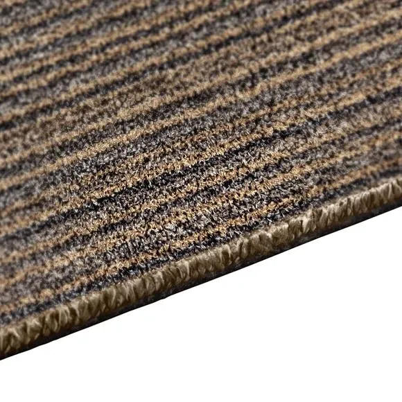Striped Utility Mat Washable - Natural, Cotton