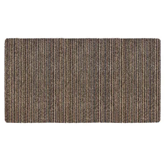 Striped Utility Mat Washable - Natural, Cotton