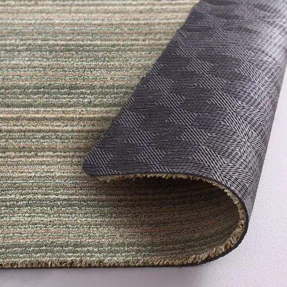 Striped Utility Mat Washable - Sage, Cotton