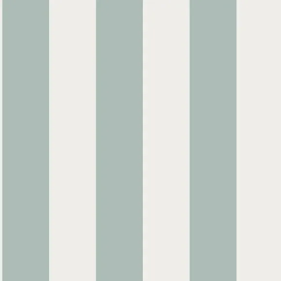 Striped Wallpaper with Pearlescent Highlights - Blue