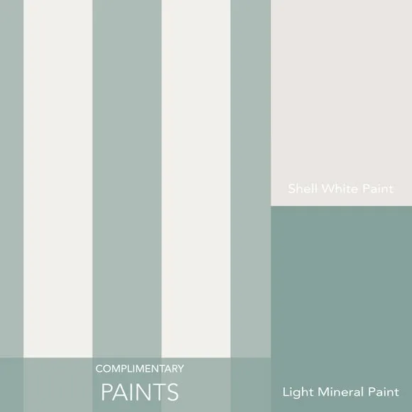 Striped Wallpaper with Pearlescent Highlights - Blue