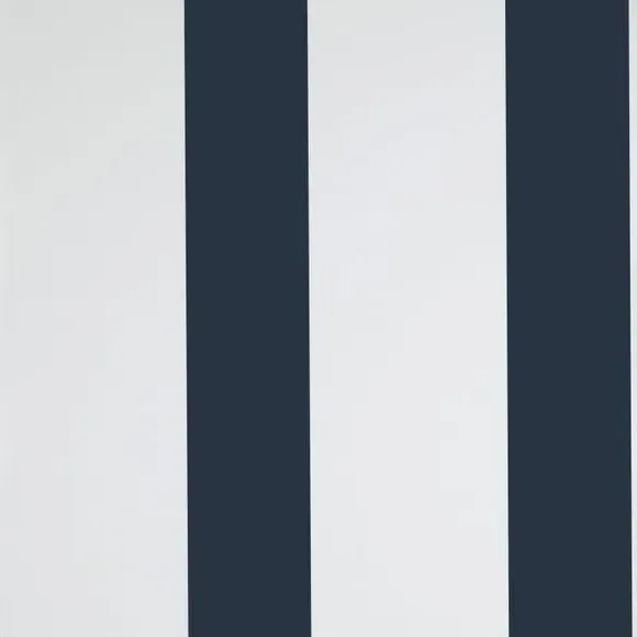 Striped Wallpaper with Smooth Finish - Navy