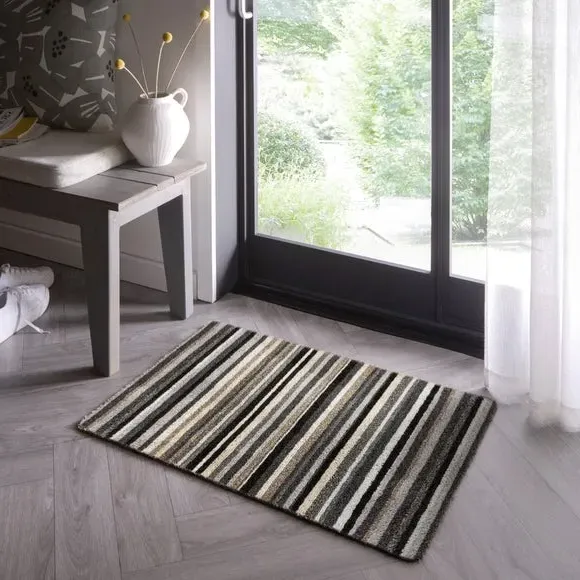 Striped Washable Doormat - Cotton image