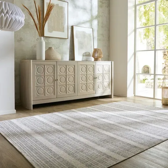 Striped Washable Rug - Mono
