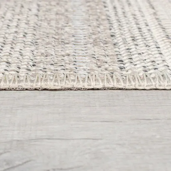 Striped Washable Rug - Natural