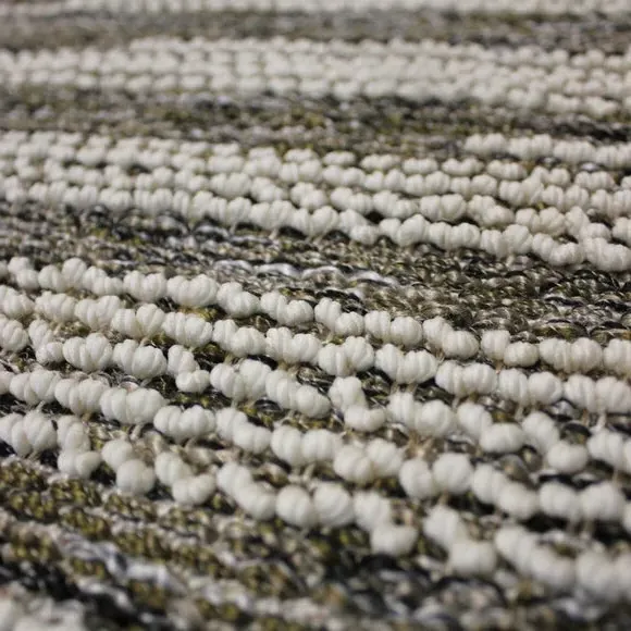 Striped Washable Rug - Natural, Polyester