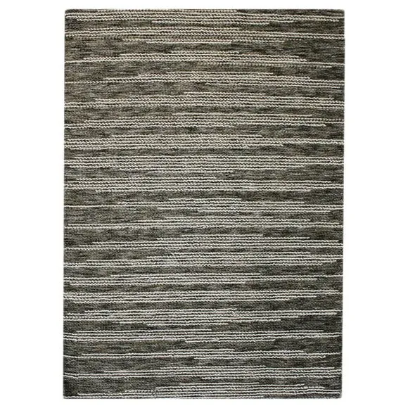 Striped Washable Rug - Natural, Polyester