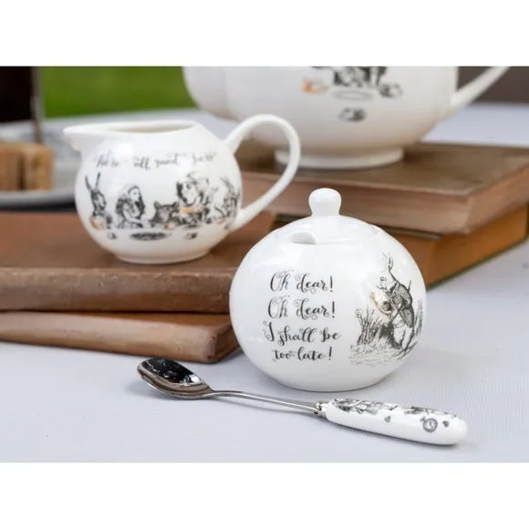 Sugar and Creamer Set - White, Fine China image